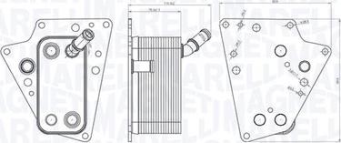 Magneti Marelli 350300001500 - Moottoriöljyn jäähdytin inparts.fi