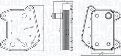 Magneti Marelli 350300001800 - Moottoriöljyn jäähdytin inparts.fi