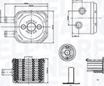 Magneti Marelli 350300003500 - Moottoriöljyn jäähdytin inparts.fi