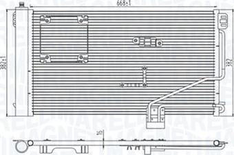 Magneti Marelli 350203946000 - Lauhdutin, ilmastointilaite inparts.fi