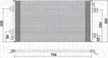 Magneti Marelli 350203941000 - Lauhdutin, ilmastointilaite inparts.fi