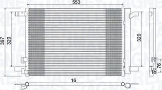 Magneti Marelli 350203964000 - Lauhdutin, ilmastointilaite inparts.fi