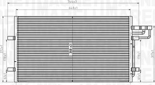 Magneti Marelli 350203915000 - Lauhdutin, ilmastointilaite inparts.fi