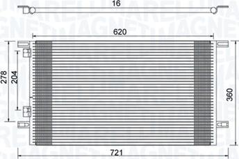 Magneti Marelli 350203918000 - Lauhdutin, ilmastointilaite inparts.fi