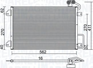 Magneti Marelli 350203938000 - Lauhdutin, ilmastointilaite inparts.fi