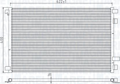 Magneti Marelli 350203932000 - Lauhdutin, ilmastointilaite inparts.fi