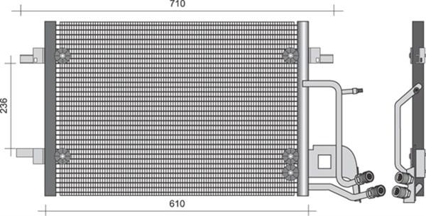 Magneti Marelli 350203492000 - Lauhdutin, ilmastointilaite inparts.fi