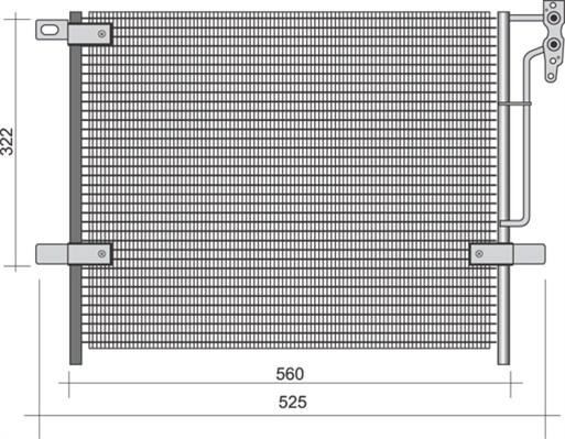 Magneti Marelli 350203441000 - Lauhdutin, ilmastointilaite inparts.fi