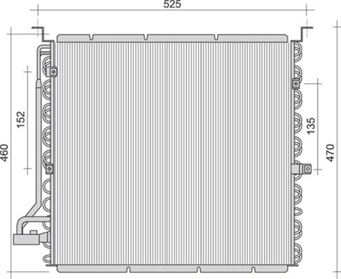 Magneti Marelli 350203455000 - Lauhdutin, ilmastointilaite inparts.fi