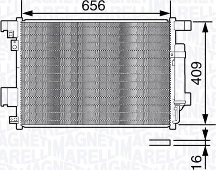 Magneti Marelli 350203649000 - Lauhdutin, ilmastointilaite inparts.fi