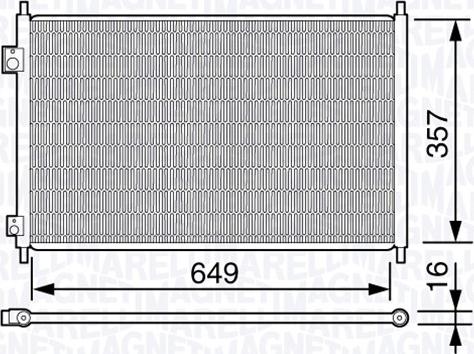 Magneti Marelli 350203665000 - Lauhdutin, ilmastointilaite inparts.fi