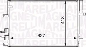 Magneti Marelli 350203615000 - Lauhdutin, ilmastointilaite inparts.fi