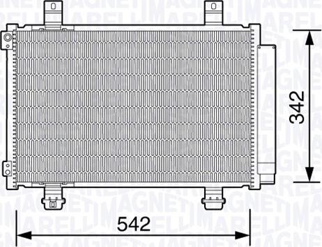 Magneti Marelli 350203673000 - Lauhdutin, ilmastointilaite inparts.fi