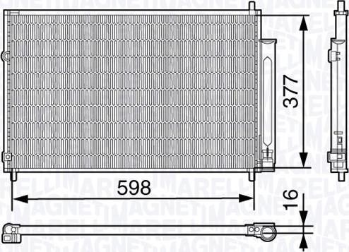 Magneti Marelli 350203677000 - Lauhdutin, ilmastointilaite inparts.fi