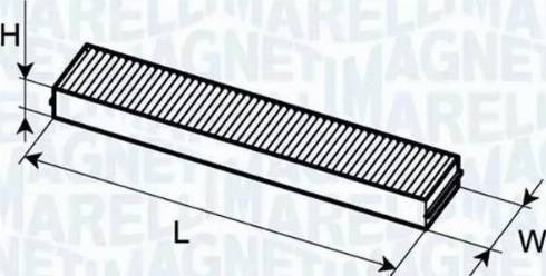 Magneti Marelli 350203061040 - Suodatin, sisäilma inparts.fi