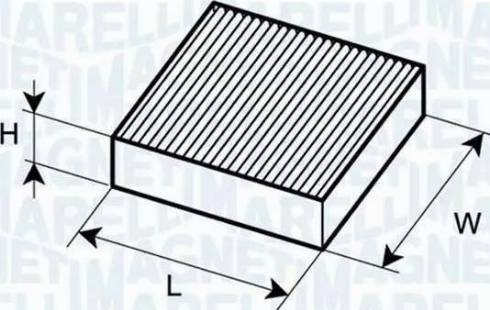 Magneti Marelli 350203065010 - Suodatin, sisäilma inparts.fi