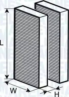 Magneti Marelli 350203062590 - Suodatin, sisäilma inparts.fi