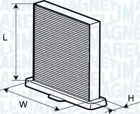 Magneti Marelli 350203065090 - Suodatin, sisäilma inparts.fi