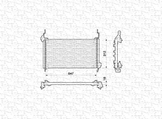 Magneti Marelli 350203146000 - Lauhdutin, ilmastointilaite inparts.fi