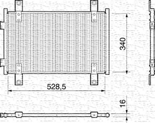 Magneti Marelli 350203159000 - Lauhdutin, ilmastointilaite inparts.fi