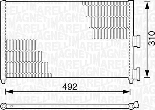 Magneti Marelli 350203162000 - Lauhdutin, ilmastointilaite inparts.fi