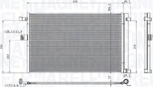 Magneti Marelli 350203104900 - Lauhdutin, ilmastointilaite inparts.fi