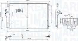 Magneti Marelli 350203104300 - Lauhdutin, ilmastointilaite inparts.fi