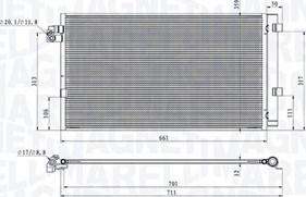 Magneti Marelli 350203104700 - Lauhdutin, ilmastointilaite inparts.fi