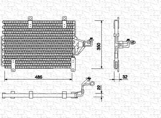 Magneti Marelli 350203102000 - Lauhdutin, ilmastointilaite inparts.fi