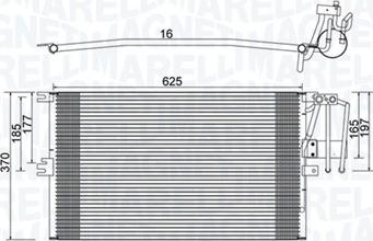 Magneti Marelli 350203896000 - Lauhdutin, ilmastointilaite inparts.fi