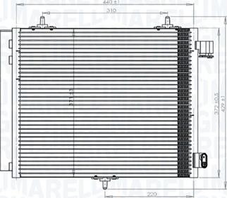 Magneti Marelli 350203818000 - Lauhdutin, ilmastointilaite inparts.fi