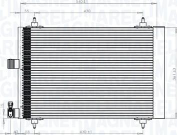 Magneti Marelli 350203839000 - Lauhdutin, ilmastointilaite inparts.fi