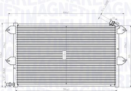 Magneti Marelli 350203831000 - Lauhdutin, ilmastointilaite inparts.fi