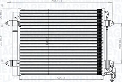 Magneti Marelli 350203833000 - Lauhdutin, ilmastointilaite inparts.fi