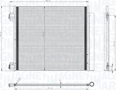 Magneti Marelli 350203832000 - Lauhdutin, ilmastointilaite inparts.fi