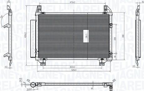 Magneti Marelli 350203837000 - Lauhdutin, ilmastointilaite inparts.fi