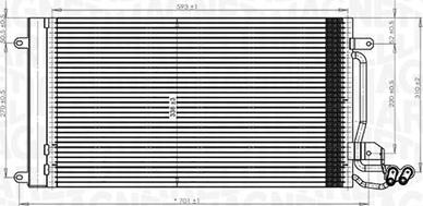 Magneti Marelli 350203821000 - Lauhdutin, ilmastointilaite inparts.fi