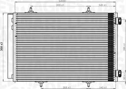 Magneti Marelli 350203822000 - Lauhdutin, ilmastointilaite inparts.fi