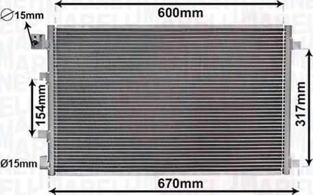 Magneti Marelli 350203879000 - Lauhdutin, ilmastointilaite inparts.fi