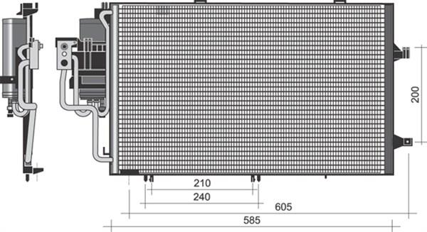 Magneti Marelli 350203351000 - Lauhdutin, ilmastointilaite inparts.fi