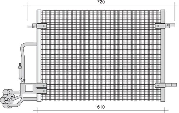 Magneti Marelli 350203368000 - Lauhdutin, ilmastointilaite inparts.fi