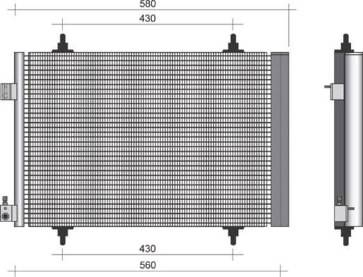 Magneti Marelli 350203382000 - Lauhdutin, ilmastointilaite inparts.fi