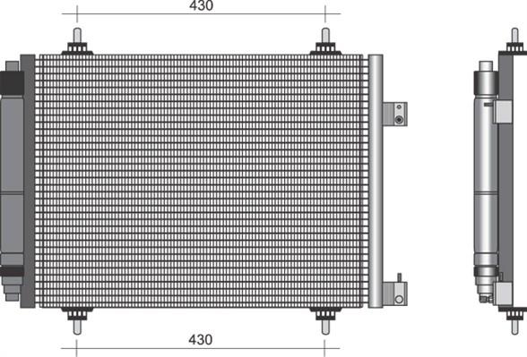 Magneti Marelli 350203332000 - Lauhdutin, ilmastointilaite inparts.fi