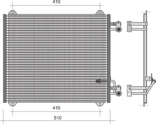 Magneti Marelli 350203375000 - Lauhdutin, ilmastointilaite inparts.fi