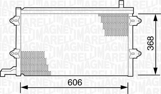 Magneti Marelli 350203243000 - Lauhdutin, ilmastointilaite inparts.fi