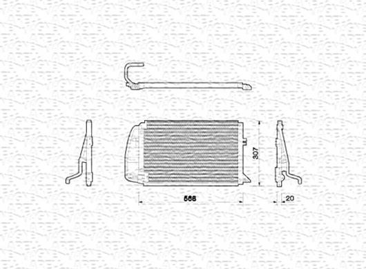 Magneti Marelli 350203205000 - Lauhdutin, ilmastointilaite inparts.fi