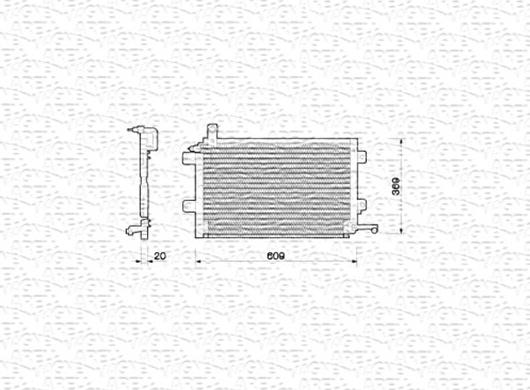 Magneti Marelli 350203206000 - Lauhdutin, ilmastointilaite inparts.fi