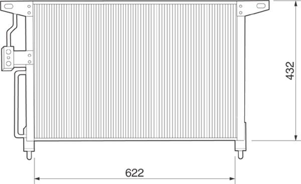 Magneti Marelli 350203219000 - Lauhdutin, ilmastointilaite inparts.fi