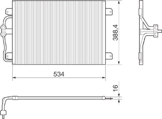 Magneti Marelli 350203215000 - Lauhdutin, ilmastointilaite inparts.fi