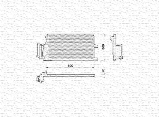 Magneti Marelli 350203210000 - Lauhdutin, ilmastointilaite inparts.fi